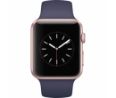 Apple Watch 1 42mm Rose Gold Aluminium Case, Midnight Blue Sport Band