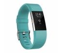 Fitbit Charge 2, Large, Bleu/Argintiu