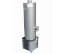 Ansamblu boiler din oțel 90l lemn/electric, focar ușă fontă, FM