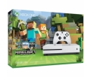 Microsoft Xbox One Slim 500GB, Alb + Minecraft 